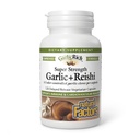 自然因素 大蒜 超强大蒜 + Reishi, 120 延迟释放 蔬菜卡普尔