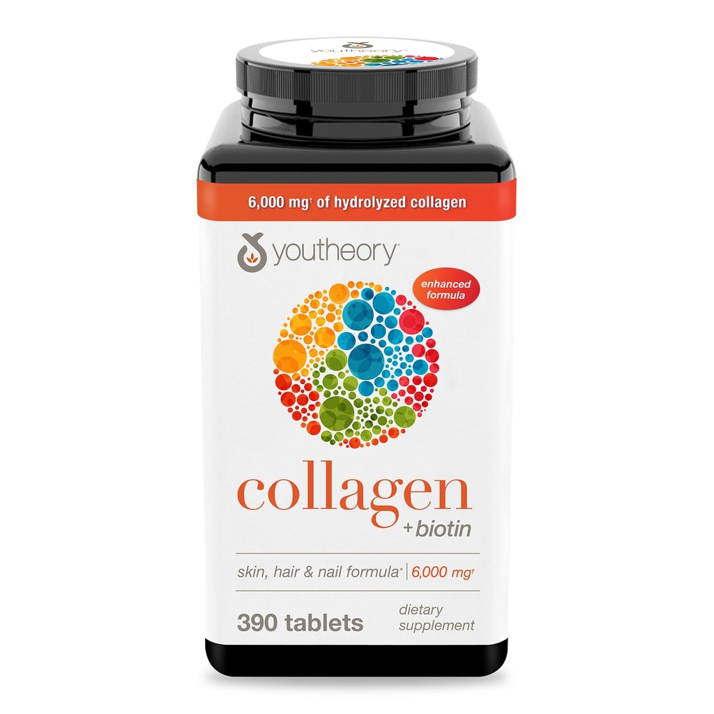 Youtheory Collagen Advanced Formula with Biotin, 390 counter (Pack of 1) (原始内容存档于2017年).