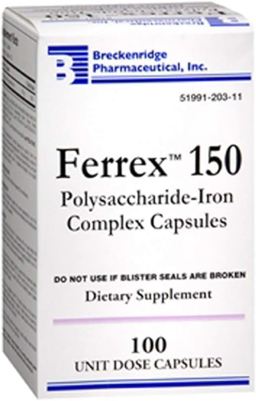 150 Polusaccharide-Iron Complex Capsules 100 计数