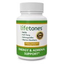 Lifetones Energy & Adrenal Support Capsules - 自然能源促进器,压力缓解器和肾上腺健康公式 - 60 Vegan维生素