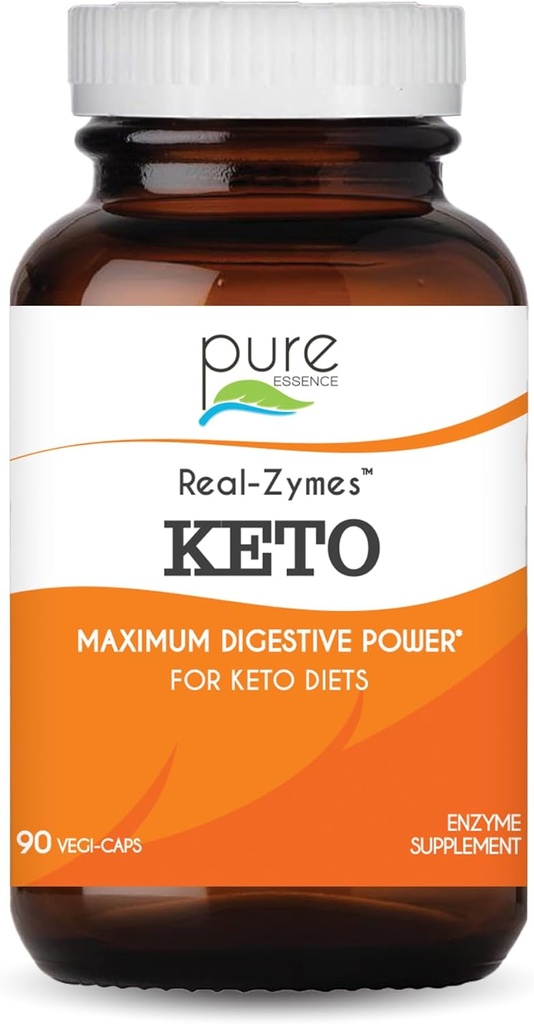 Real-ZymesTM KETO 消化酶与Probiotics 用于更好的消化的增生补充 - 天然支持 Bloating, Gas, Belching, 腹泻, 便秘, IBS等的救济 - 90 Caps