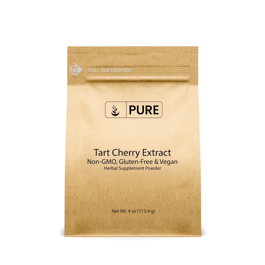 纯原始成份 Tart Cherry 提取(4oz) 非GMO、Vegan、无填料或添加剂、草药补充剂