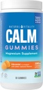 自然生命力CALM, 镁补充剂, 压力缓解剂, 支持对压力的健康反应, Gluten Free, Vegan, Orange Flawared, 60 Gummys