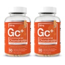 Glucosamine Chondroitin MSM Boswellia Serrata Hyaluronic酸补充剂 弹性联合支持抗氧化剂补充剂 - 180 Capsules (2-Pack)