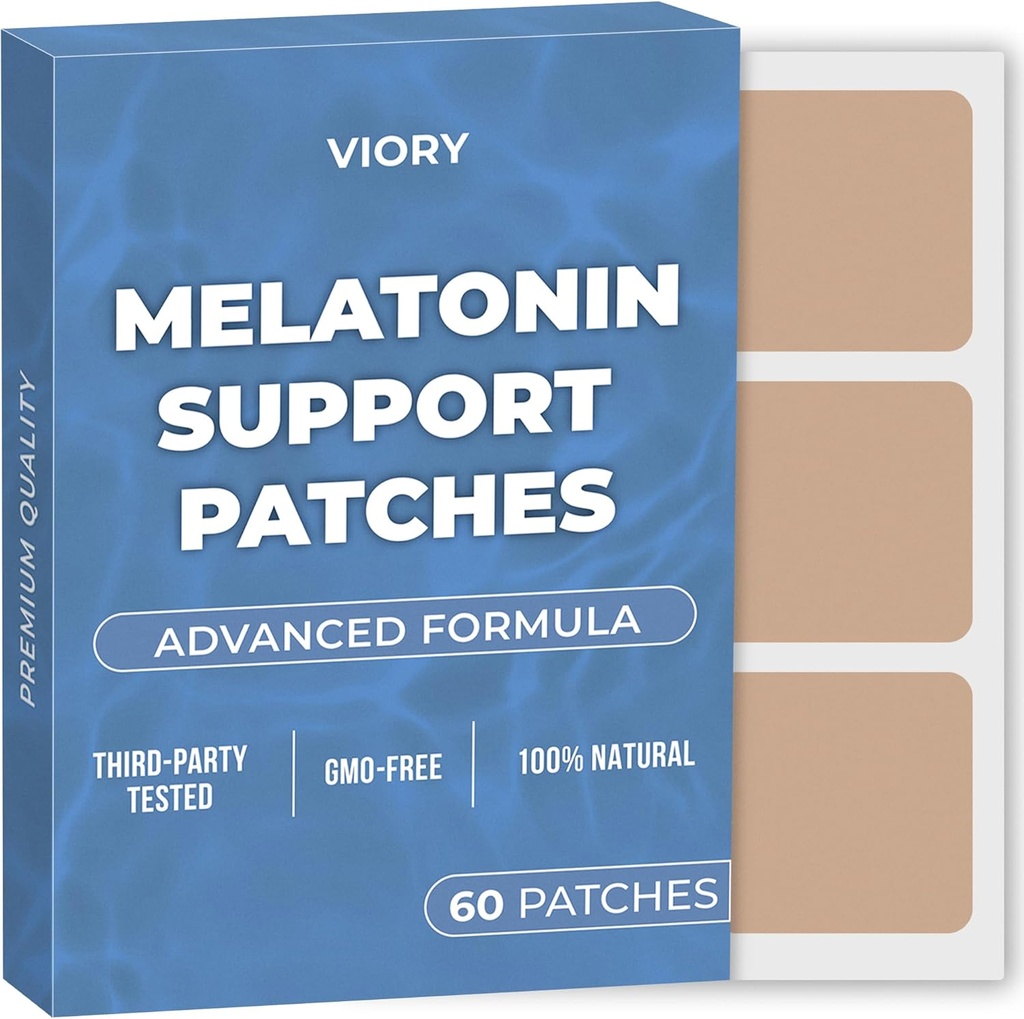 Melatonin Sleep Patches for Adults Extra Starge QQ 与瓦莱里安的轻松对Apply Sleep Patchs 一起放松和醒来 刷新 QQ 男女长夜舒适 QQ 60 Patchs