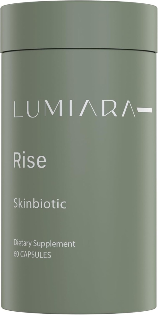 Lumiara Rise Skinbiotic - Beautiful booting, Gut 健康皮肤补充品 各种年龄和皮肤类型的女性 - 化学自由,残忍无毒,植物基Collagen booster - 在美国制造 - 60 Capsules