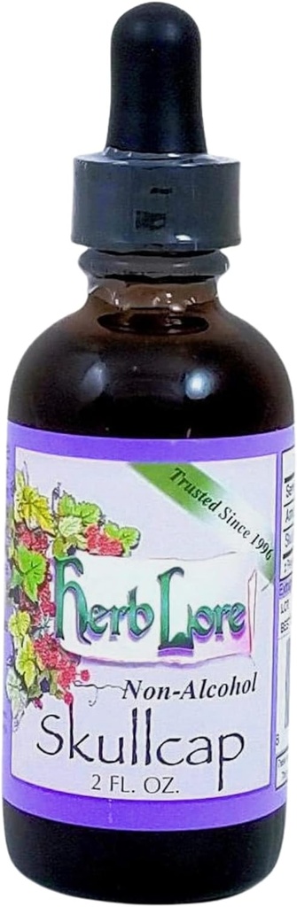 Herb Lore Skullcap Tincture - 成人和儿童液体天然草药睡眠援助(2 fl oz)