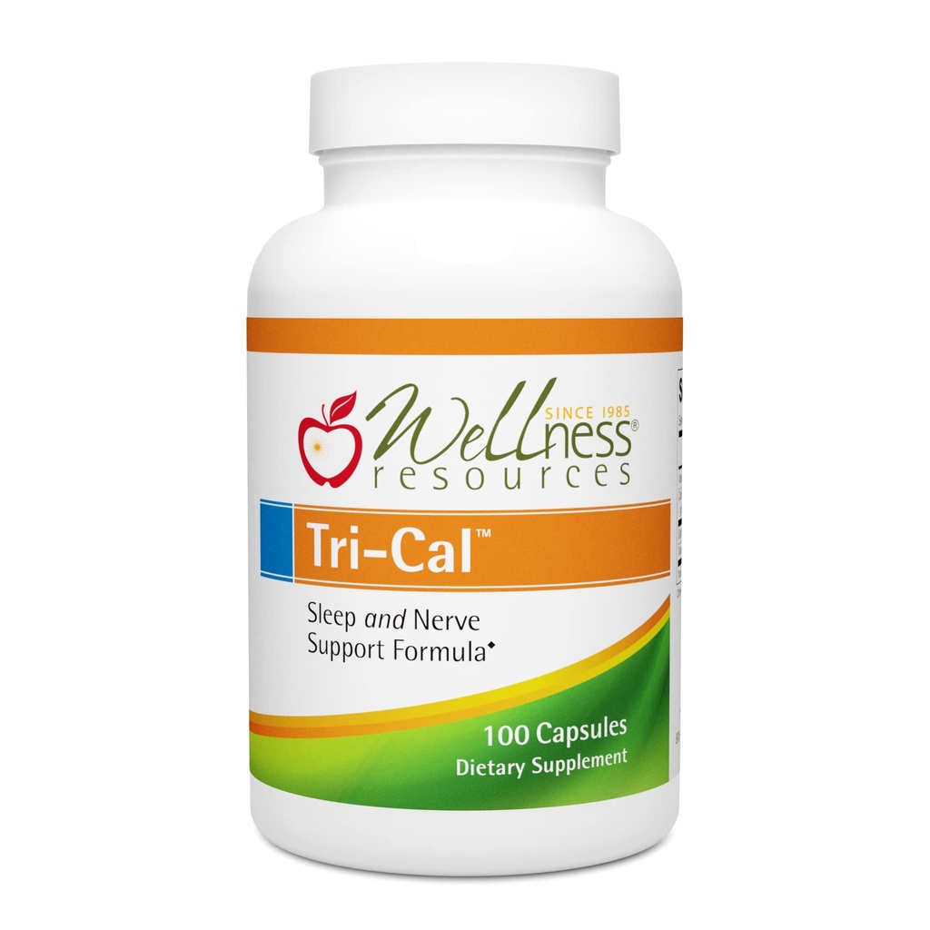 Tri-Cal - Taurine、Glycine和Calcium促进放松和睡眠(100个Veggie Capsules)