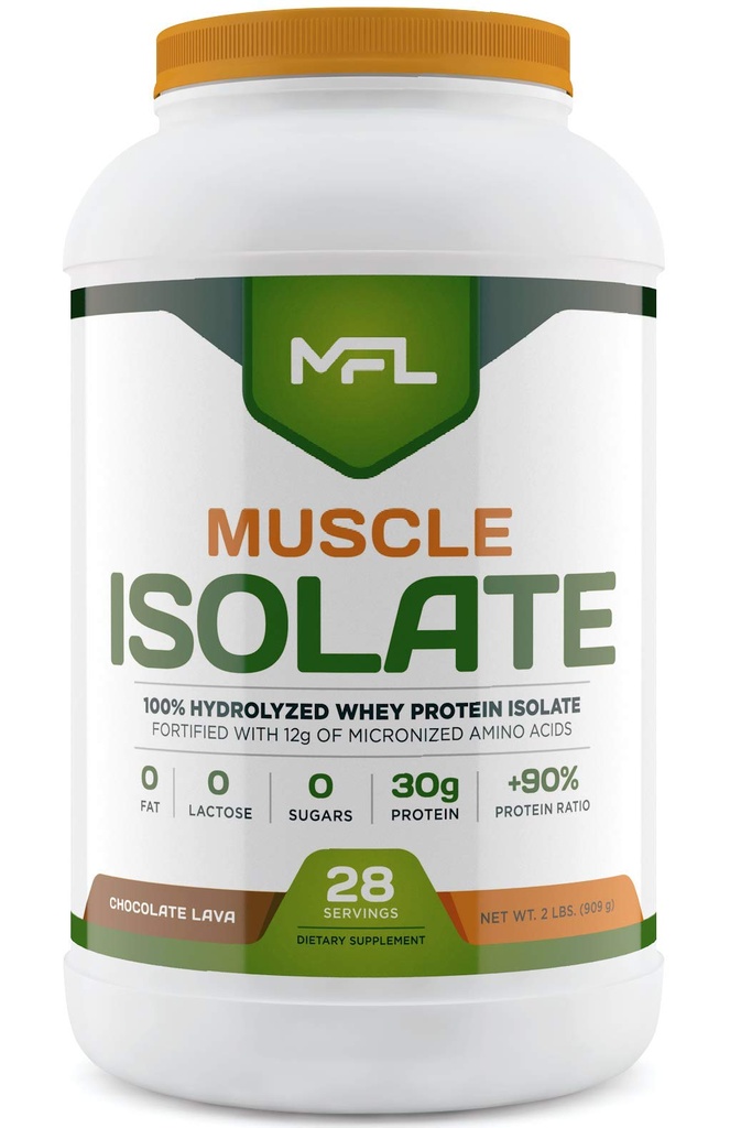 MFL 100% 隔离蛋白l 30g 蛋白l 12g 氨基酸l Keto 友好l 低碳l 2 lbs.