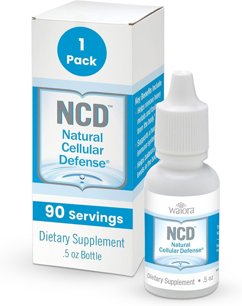 Waiora NCD Zeolite 液滴 — 纯泽利特 Binder for Immune boost, Gut cleanse, pH平衡, 最佳液滴补充 男性与女性, pH平衡, 清洁液滴 (0. 5oz, 90 services)