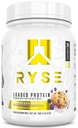 RYSE 装入蛋白粉 - 蓝莓麻黄 - 25g Whei 蛋白质隔离并集中使用先生纤维和MCTs - 低碳化物,低糖,消化友好 - 20 services / 1.5磅Tub