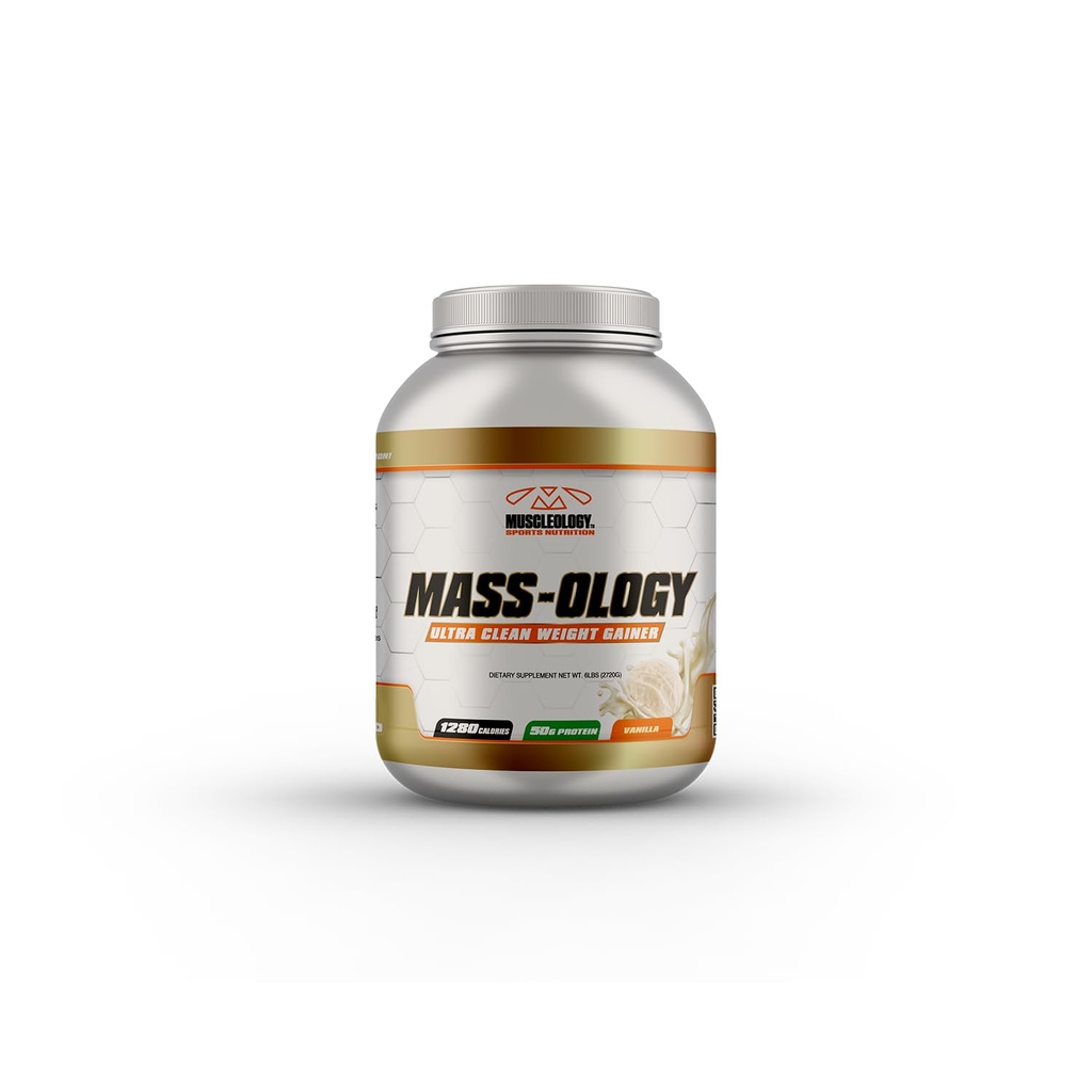 MUSCLEOLOGY 重量增益器 WHEY蛋白粉 男方和女方肌肉建设器 香草,7.8磅