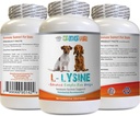 免疫系统狗食 - 狗 LYSINE 粉末 - 纯粉末形式 - 免疫系统支持 - Vet推荐 - 赖氨酸双强 - 1瓶(8oz 226.8克)