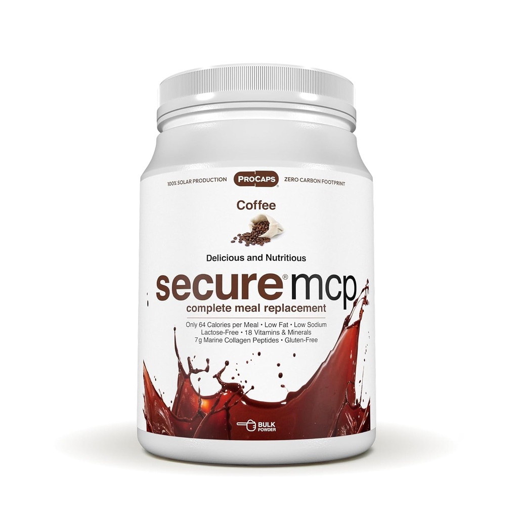 Andrew Lessman Secure MCP 完成食谱替换 - Coffee 10 services - 只有64个卡路里,低脂肪,7格拉姆海洋Collagen Peptides, 推广拉迪安特平滑软皮,舒适的关节