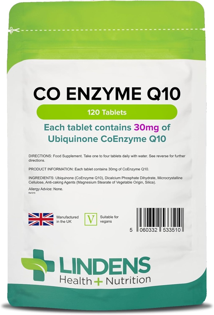 Co Enzyme Q10 30 mg(Co-Q10) 120 平板电脑由林登斯制作