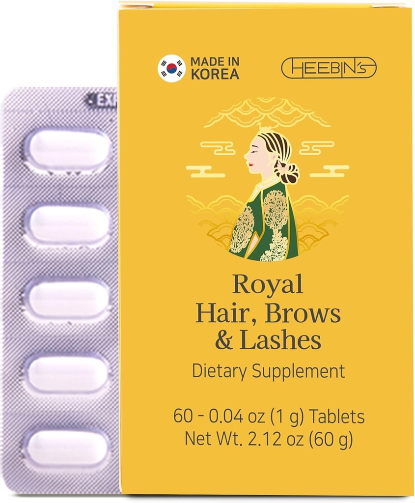 希宾的"毛发生长补充剂"(Biotin 4000 mcg, DHT Blocker and Collagen),用于毛发丢失,细化和再生长,60片,2个月供应.