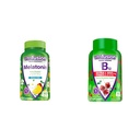 维生素Melatonin 140 和维生素B12 Gummy Vitamins, 90 樱桃火焰 能源代谢和神经系统支持