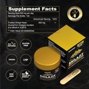 纯 Shilajit Resin 500mg - 最大强度公式,有85+痕量矿物和富尔维酸用于能源和免疫井 - 50g(1包)