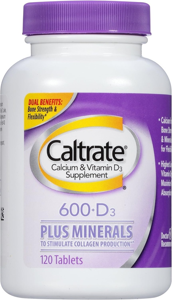 Caltarate Bone 健康高级 2in1 双行动矿物,120平板