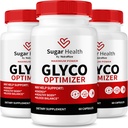 营养化(3包) 糖健康 Glyco 优化剂 Capsules, 健康水平的精血公式, 支持整体健康的所有自然补充, 官方糖健康审查(180 Capsules)