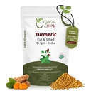 有机方式 Turmeric/Haldi root Cut & Sifted (Curcuma Longa) - 草药茶 | Kosher & UDA 认证 | Vegan, Non-GMO & Gluten Free | 100% Raw from India (2LBS / 32Oz.