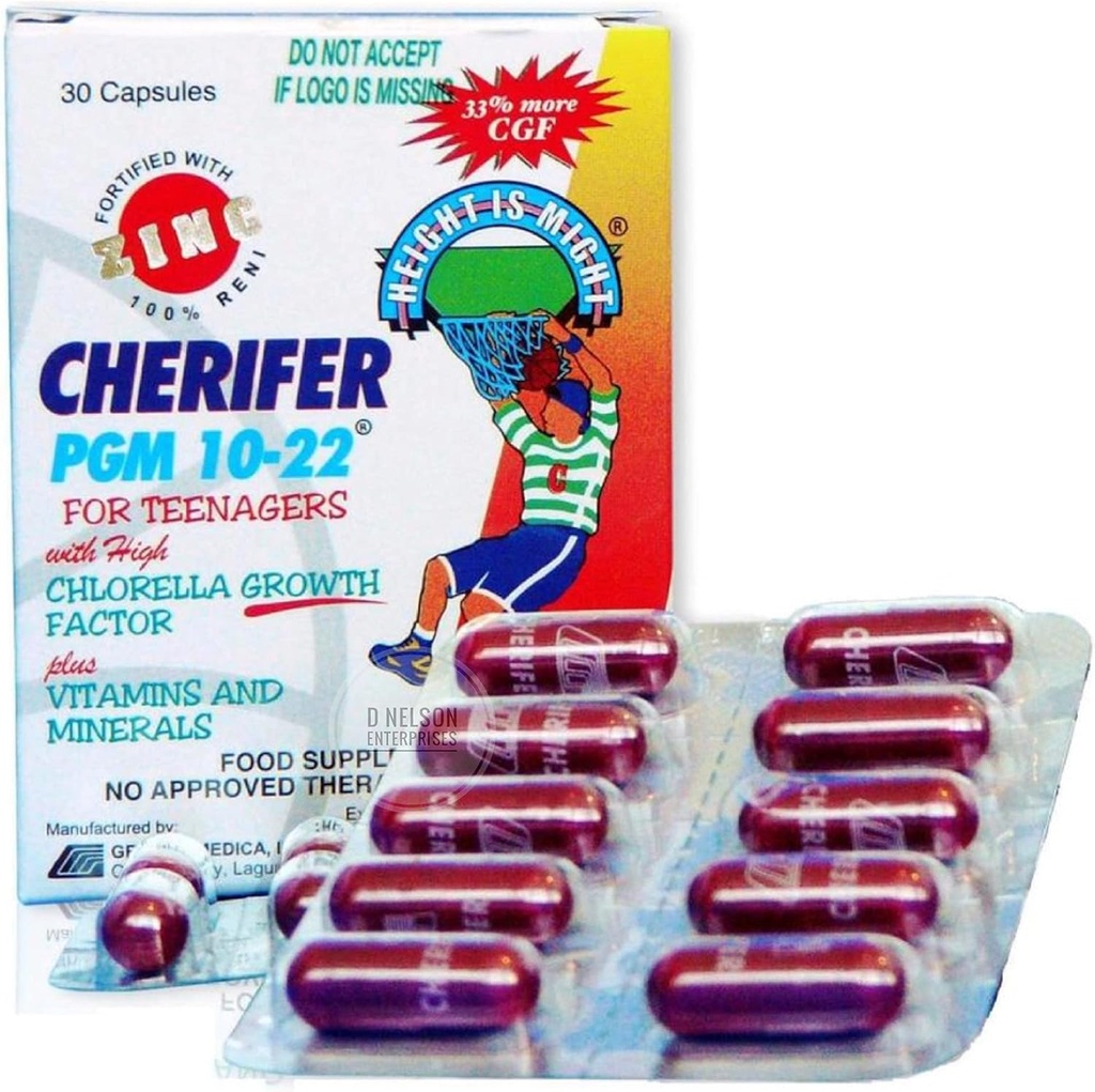 Cherifer PGM 10-22 带锌的高氯菌生长系数(CGF),30 Capsules