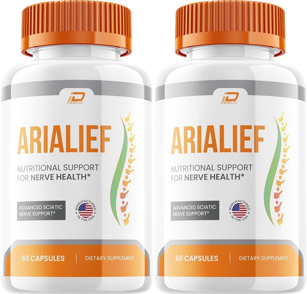 Arialief Capsules, Arialief 高级补编, 所有维持健康水平的自然公式, 最大强度的每日公式, Arialif Capsules Reviews (2 Pack - 120 Capsules)