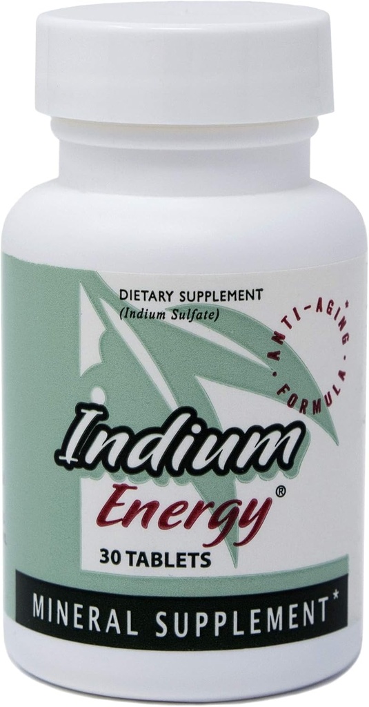 East Park Research - Indium Energy - All Natural Indium Powerful Anti-Aging Support - 帮助增加能量和精神清晰度,睡眠,联合体和整体福祉感(30个计数)