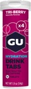 GU 能量水解 电解 饮料 增强耐力 运动 饮料用于跑步,自行车,Triathlon, 4-Count(48架),Tri-Berry