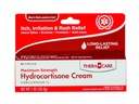 Thera Care Hydrocortisone Cream 最大力量 OTC 刺激和拉什救济 1 oz