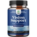 成人完整的眼部健康补充剂——Lutein 20mg Perfering 眼部维生素用于视觉干眼压和蓝光保护——配有Beta Carotene眼的成人补充剂