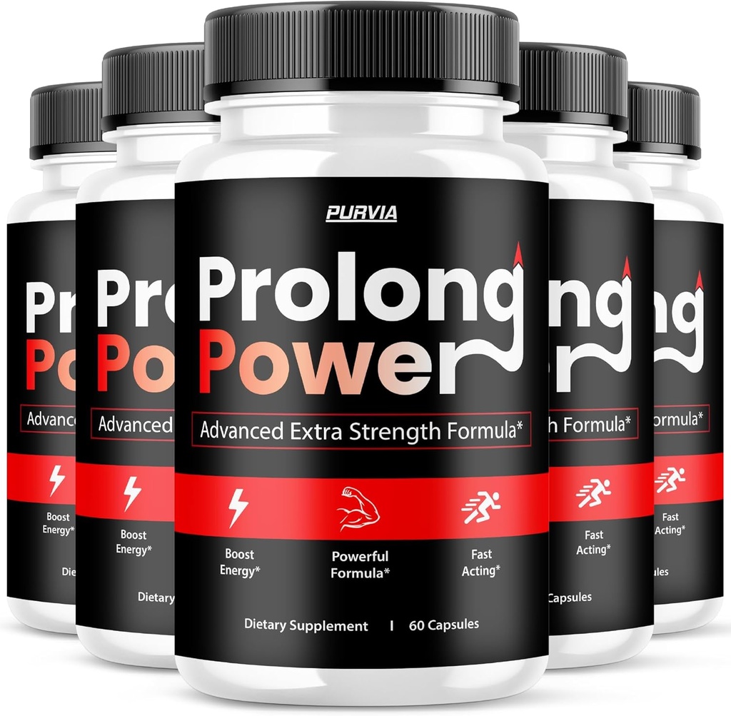 (5 Pack) Prolong Power Pills - 官制公式 - Prolong Power Capsules 高级强力公式 Prolong Power Pills 补充,最大健康 ProlongPower (300 Capsules)