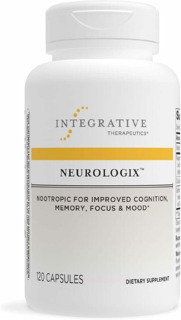 综合疗法 Neurology - 脑健康补充* - 重点非兴奋剂诺热带补充* - 记忆支持* - Vegan, Gluten-Free & Dairy-Free - 120 Capsules (60名服务员)
