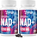 Liposomal NAD+ Supplement 1200mg 高吸附,细胞能和Mitochondrial 支持,NAD 长寿和生命力附加,抗衰老公式,120软胶