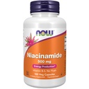 NOW 食品补充品,Niacinamide(维生素B-3)500毫克,能源生产*,100Veg Capsules