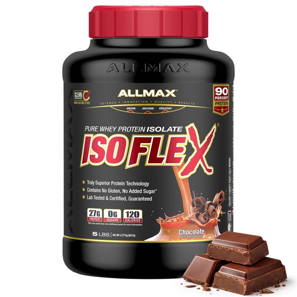 ALLMAX 营养 -- -- ISOFLEX 维蛋白粉 维蛋白隔热 27g蛋白 巧克力 5英镑