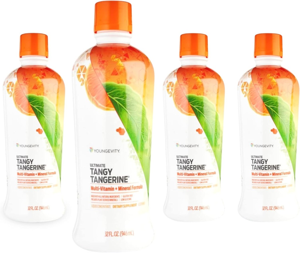年轻男性地球 - 终极坦吉·坦吉林(Ultimate Tangy Tangerine),32 FL Oz – 男子无糖液体多维塔明,女性与儿童日常免疫支持 – 促进健康,能源的完全营养饮料