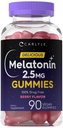 Carlyle Melatonin 2.5 mg Gummys | 90 Counter | Berry Flavor Gummy Supplement | Vegan, Non-GMO, Gluten Free(英语:Gluten Free) 互联网档案馆的存檔,存档日期2013-12-20.
