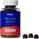 Dame Products Desire Gummys, Energy Boost, Mood 增强器,压力缓解,放松,男女,草莓芒果火焰 - 60 Counter