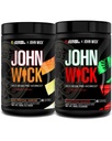 Jacked Factory X John Wick - Wick Mode Pre Workingout Powder - 敏锐的能量,战斗准备焦点,不可阻挡的承诺,以及Sheer Will - 最后的热带日出 & 大阪樱桃花花(80 services)