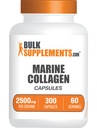 BulkSupplements.com Marine Collagen Capsules - Fish Collagen Supplement, Collagen for Women & Men - Hydrolyzed Collagen, Gluten Free, 5 Capsules per Serving, 300 Capsules (Pack of 1)