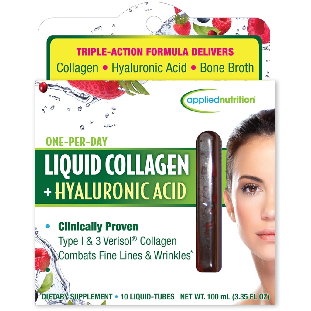应用营养液凝胶 + Hyaluronic Acid - 10 液管 - 皮肤和钉子修复 - 混合贝里火焰 - 10 成品