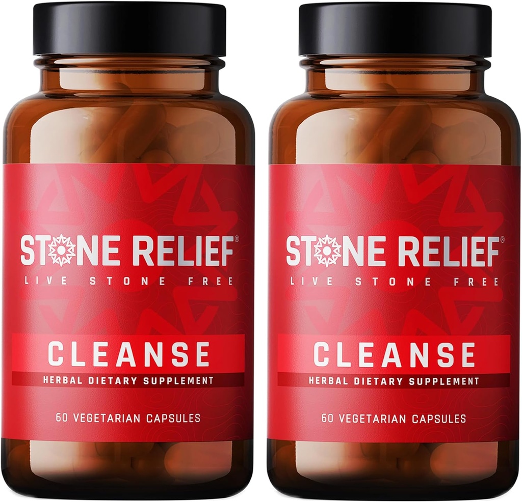 STONE RELIEF Cleanse - Premium Chanca Piedra 断石器综合体 - 男子/妇女最佳天然溶解剂 - 天然肾清洁和除毒补充剂 - [2 包] - 120 卡普尔 - 1 200 mg