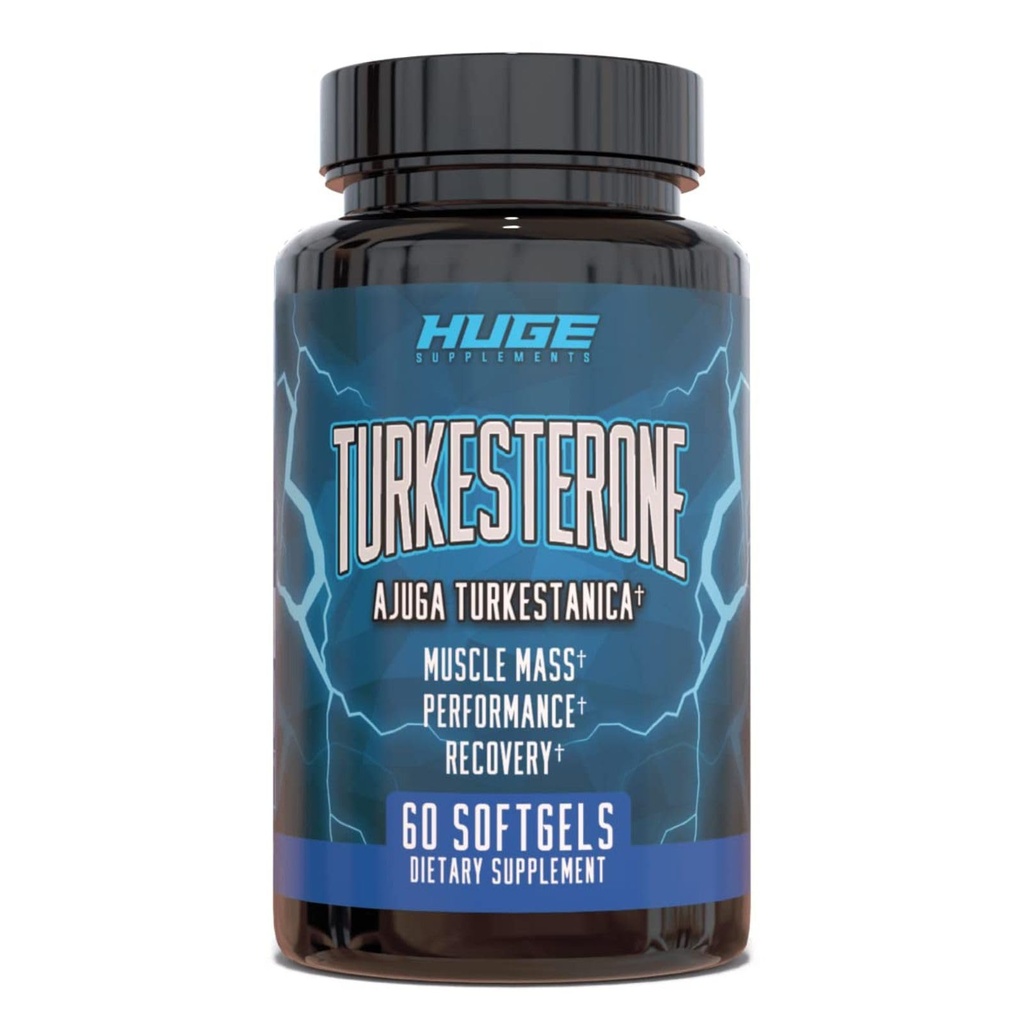 Turkesterone 补编(500mg) Ajuga Turkestanica 节选, 改进精益肌肉质量, 锻炼性能, 改进肌肉恢复, 使用我们的软胶吸收技术(60 Softgels)