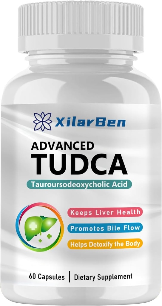 通用 TUDCA 补充- Liver 支持, 清空解毒和雷派尔, Ultra 强碱盐 TUDCA 1000mg 60 Capsules