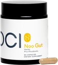 NOO Gut, Gut & Skin: 草本植物, Probiotic, Postbiotic, 3-in-1 古特健康公式, Bloat 支持, 常规鲍尔运动, Glowing Skin, 60 Vegan Capsules