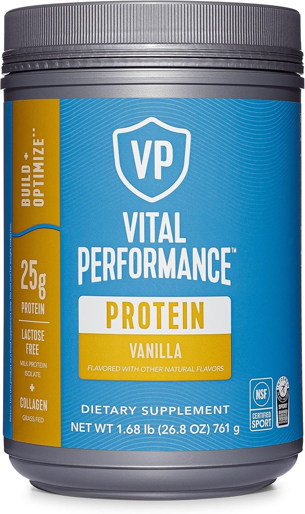 生命蛋白Collagen Peptides Powder - 香草,蛋白粉混合剂,无乳糖,无葡萄糖制成,1.68lb