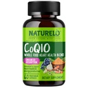 NATURELO 全食品 CoQ10 补充品, 60 Veg Capsules, 心脏健康混合剂, 强抗氧化剂, CoQ10 100 mg 能源生产