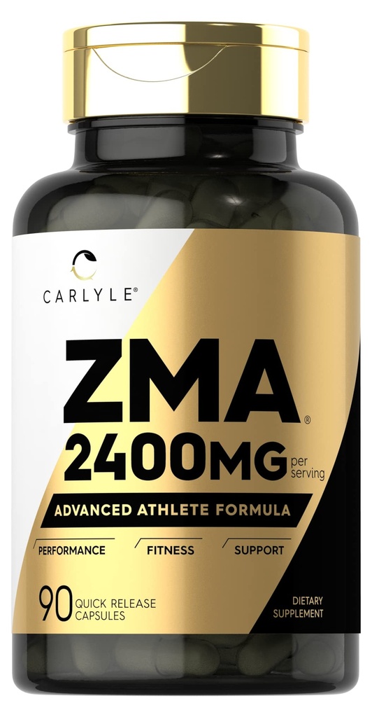 Carlyle ZMA 男女补品 24mg | 90 count | Non-GMO, Gluten 自由公式