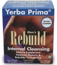 Yerba Prima Cleanse Men Rebuild Kit - 30天内部清洁补品,为男性设计 - 前列腺和科隆健康 - 肾脏和肝脏 - 天然草药 Psyllium Fiber, Aloe Vera, Milk Tedle种子
